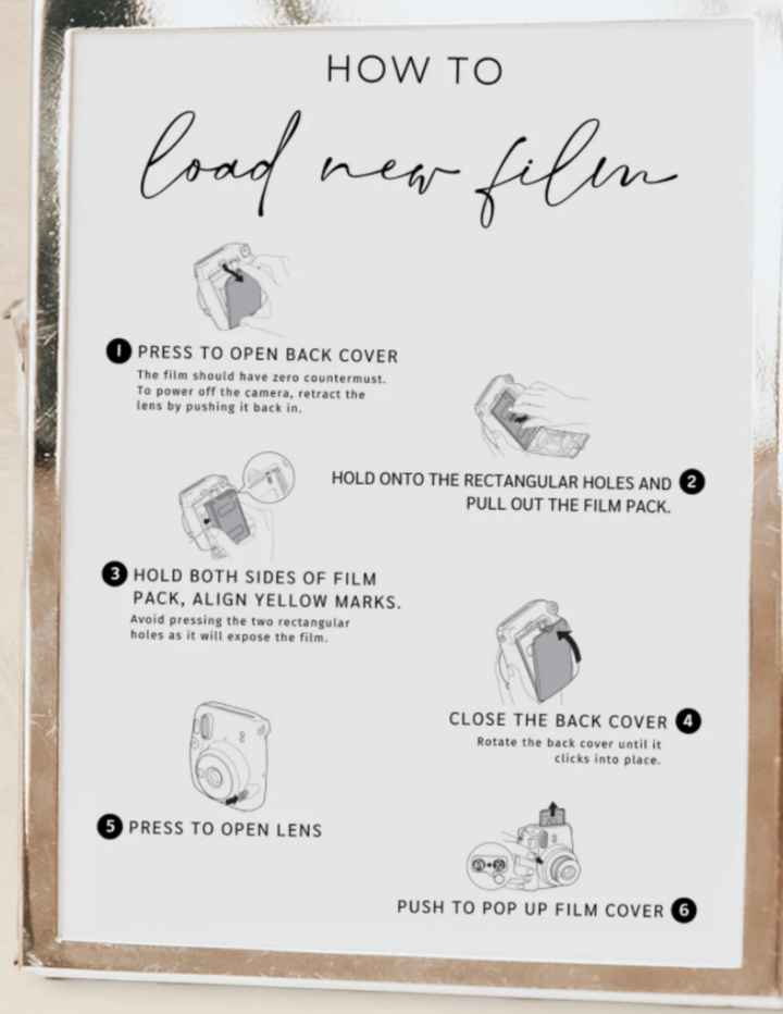 Cartel instrucciones instax mini - 2