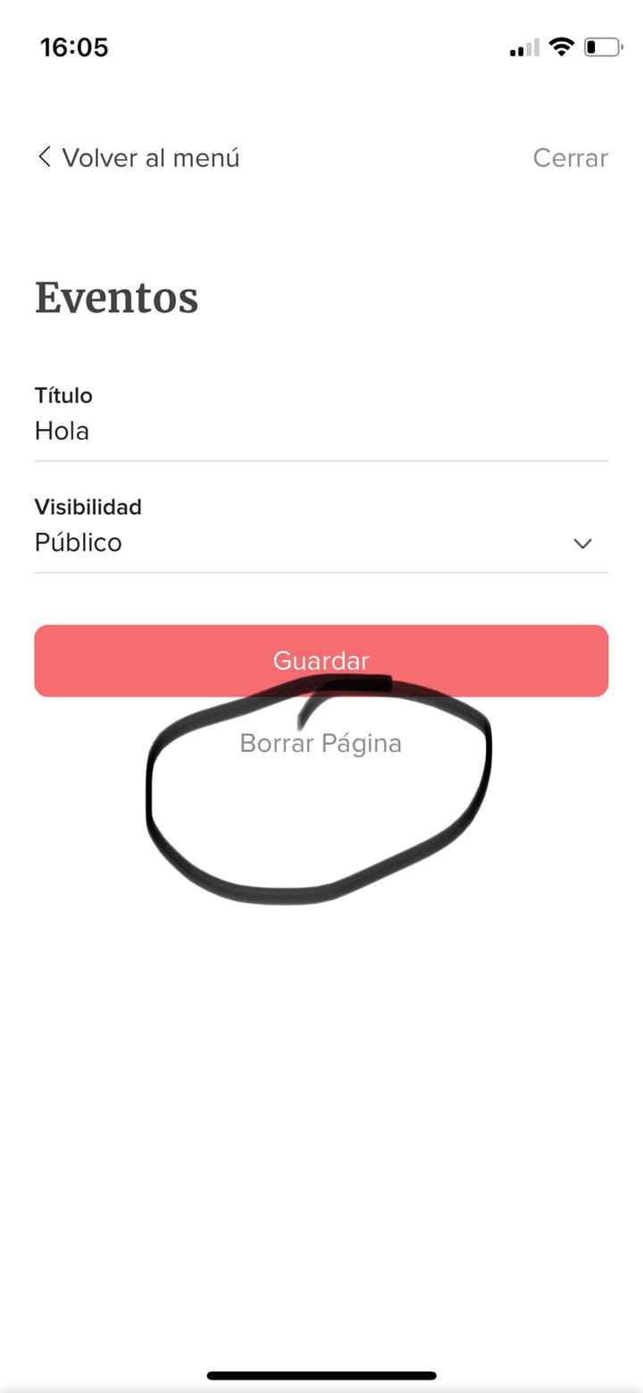 eliminar uno de los eventos - 4