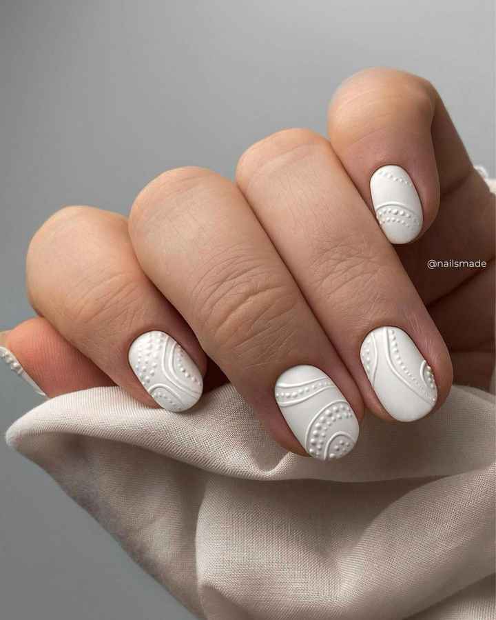 Inspiración uñas novias de invierno ❄️ 💅 - 23