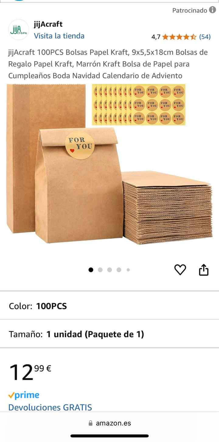 Bolsas kraft para bodas - 1