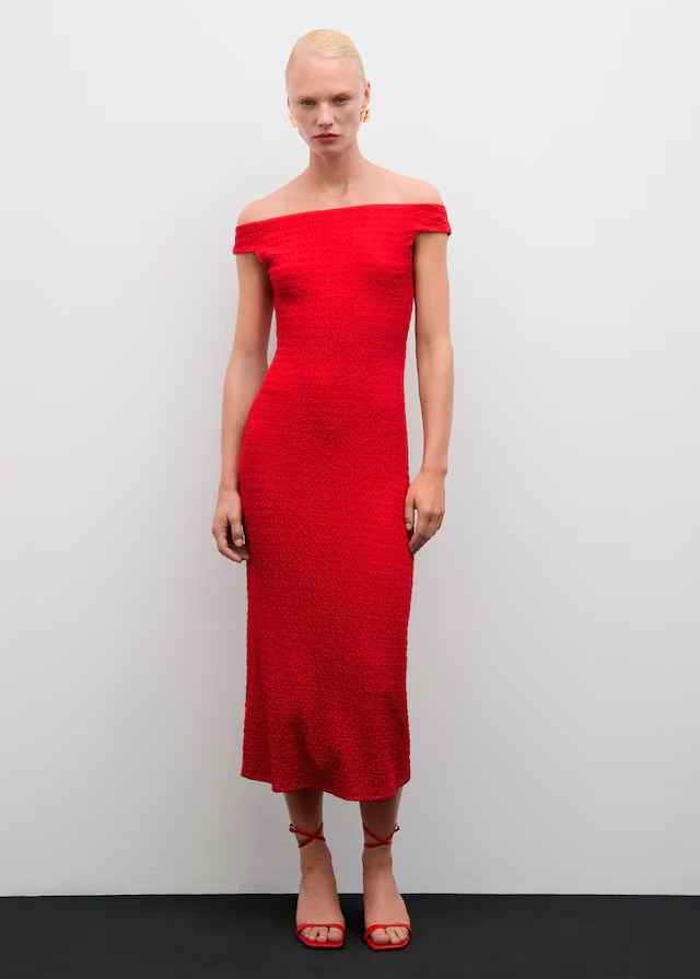 Vestidos lisos de invitada en Mango con descuentos - 13