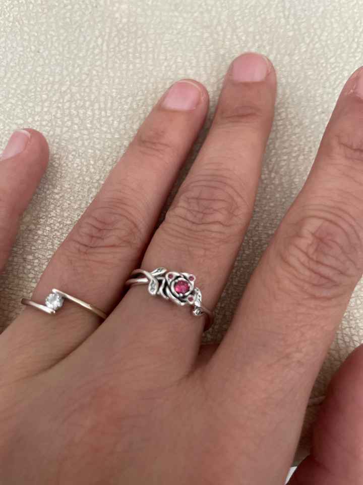 Anillo la Bella y la Bestia - 1