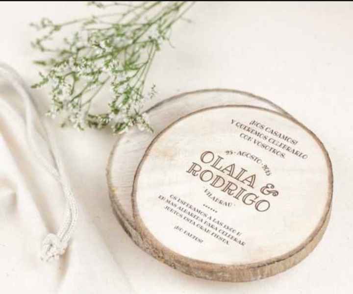 Invitaciones en madera - 1