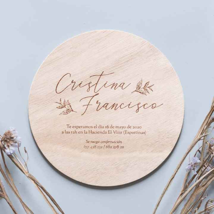 Invitaciones en madera - 2