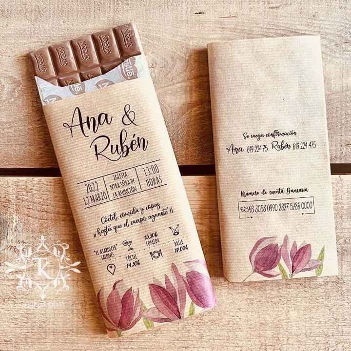 Invitaciones en madera - 1