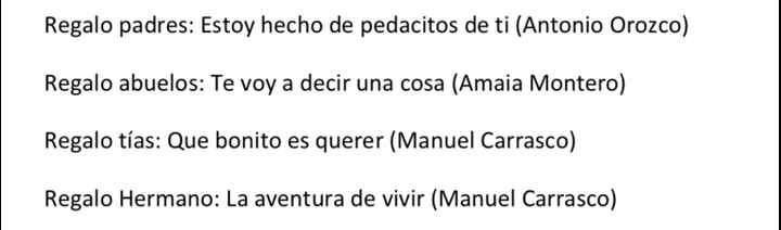 Música para los regalos - 1