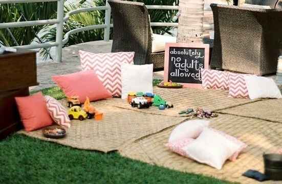 Rincones para niños en las bodas - 3