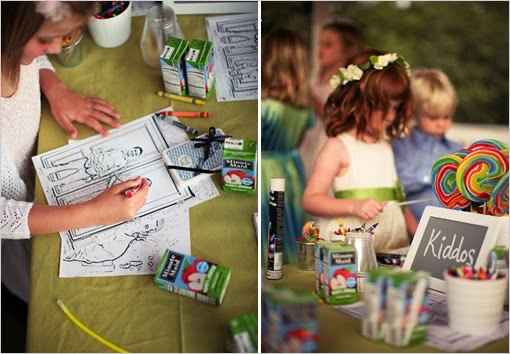 Rincones para niños en las bodas - 7