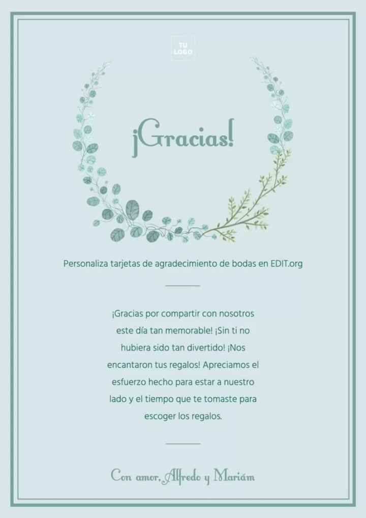 Tarjetas de agradecimiento - 2
