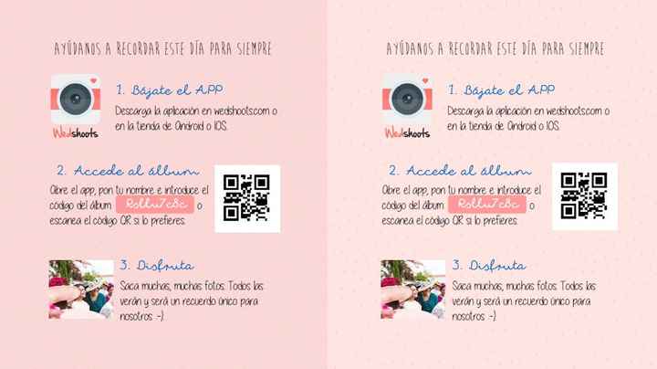 Qr aplicación wedshoot - 1