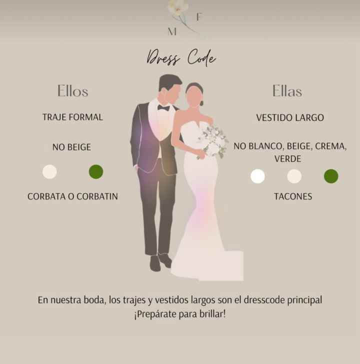 Usaréis dreescode en vuestra boda? - 3