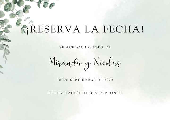 Save the date, lo incluiréis o no? - 1