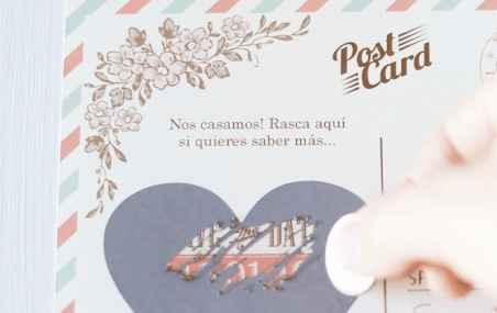 Invitaciones de boda con rasca: una forma original de sorprender a los invitados - 1