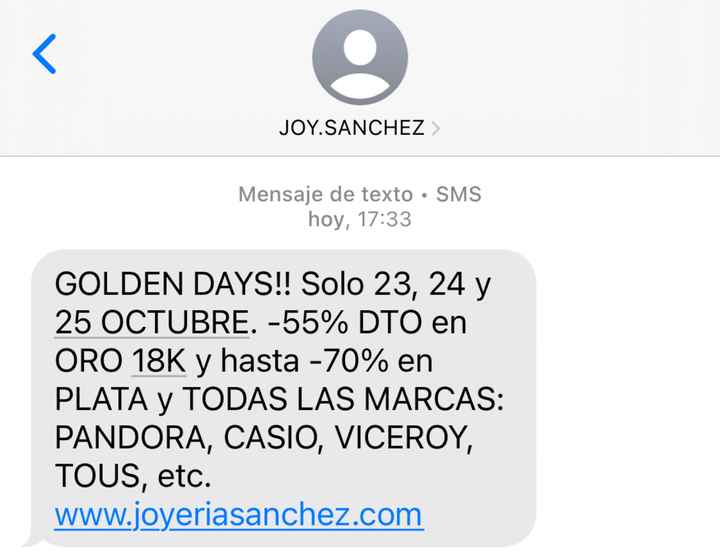 Golden Days en joyería Sanchez - 1
