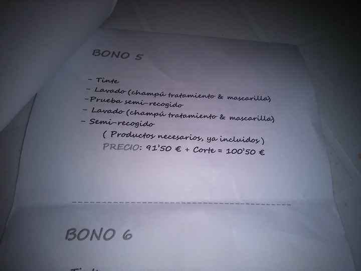 Bonos novia - 5