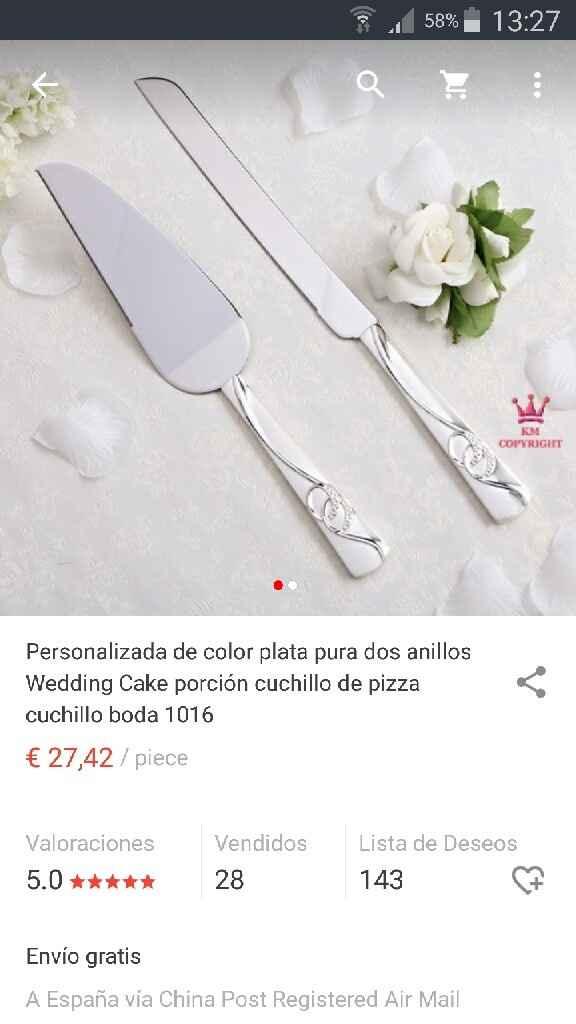 Cuchillo para la tarta - 1