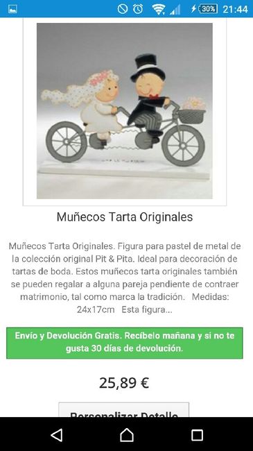 Muñecos de la tarta con bici - 1