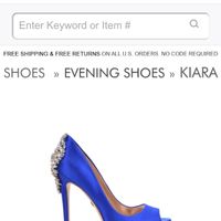 Zapatos azul eléctrico - 1