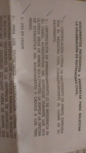 No voy a tener los papeles antes de la boda - 1