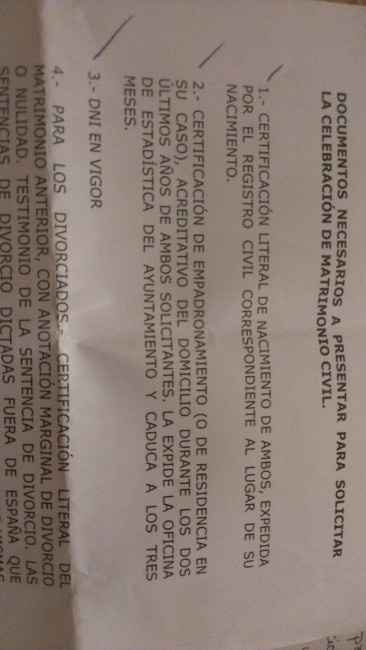 No voy a tener los papeles antes de la boda - 1