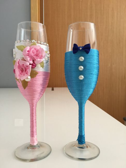 Copas brindis 🥂 novios y mesa nupcial - 3