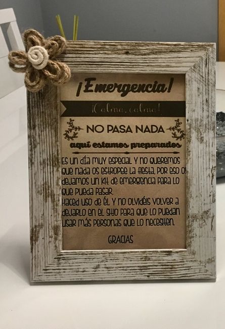 Cartel bienvenida + cestos para kit de baño - 4