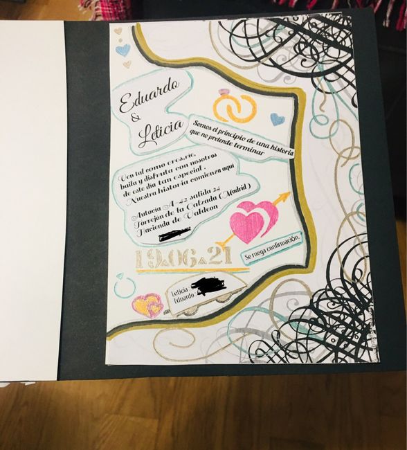 Modificación de invitaciones por dentro cambio de fecha 2