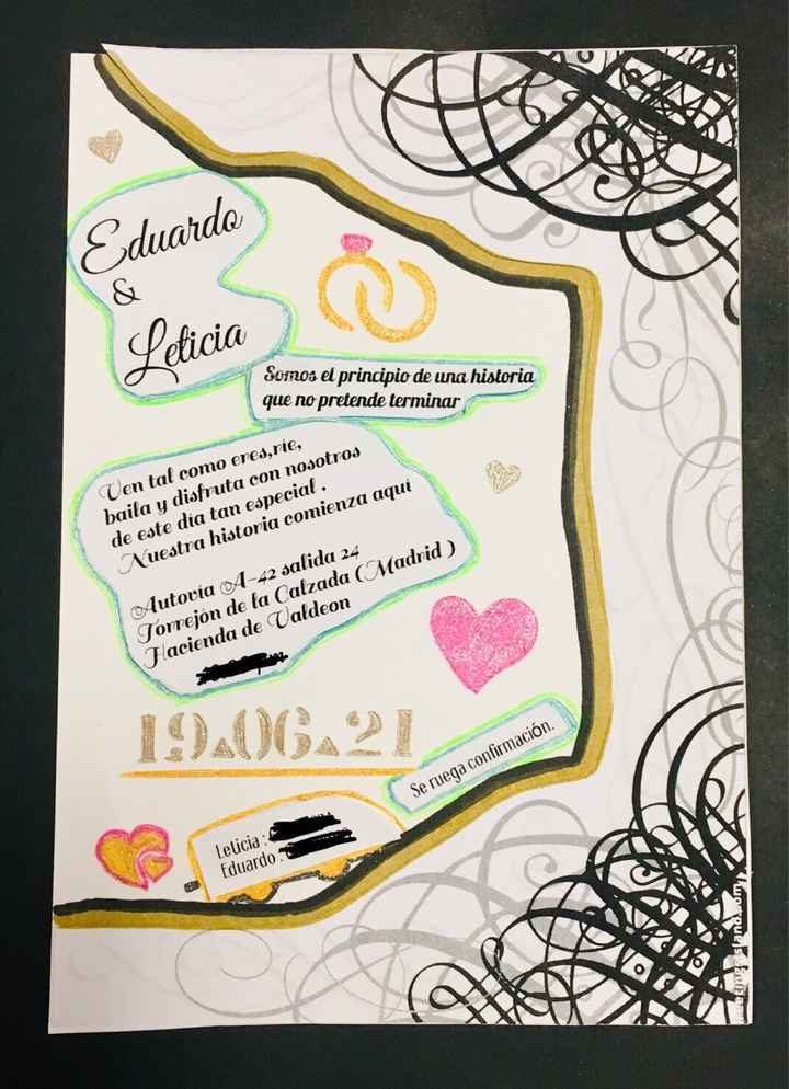 Modificación de invitaciones por dentro cambio de fecha - 1