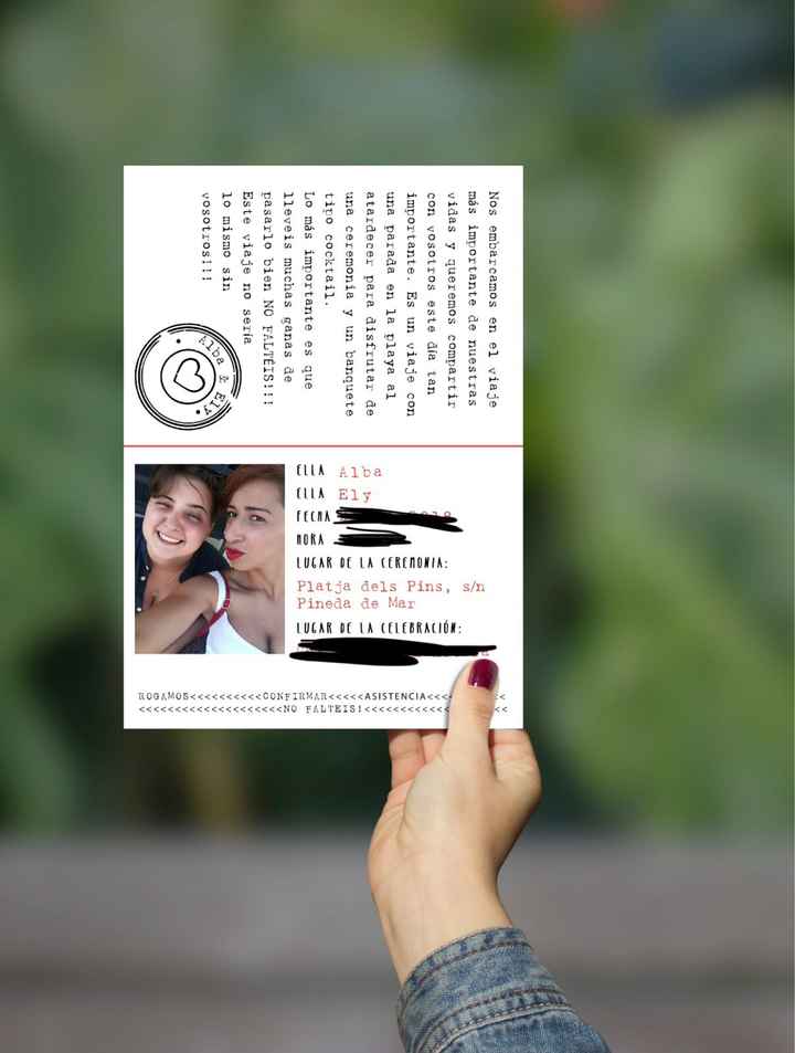 Mis invitaciones estilo pasaporte - 1