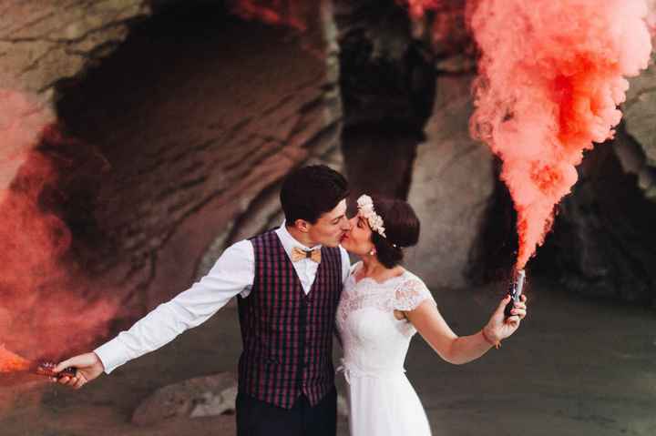 Vengalas de humo de colores para la postboda - 11