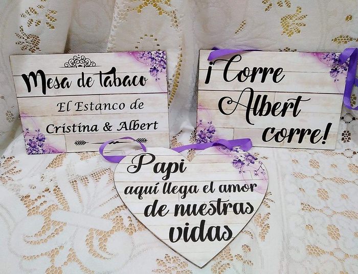 Carteles para entrada novia - 1