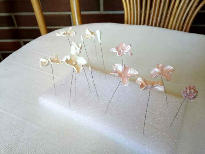 Tocado porcelana fria hecho por mi. - 3