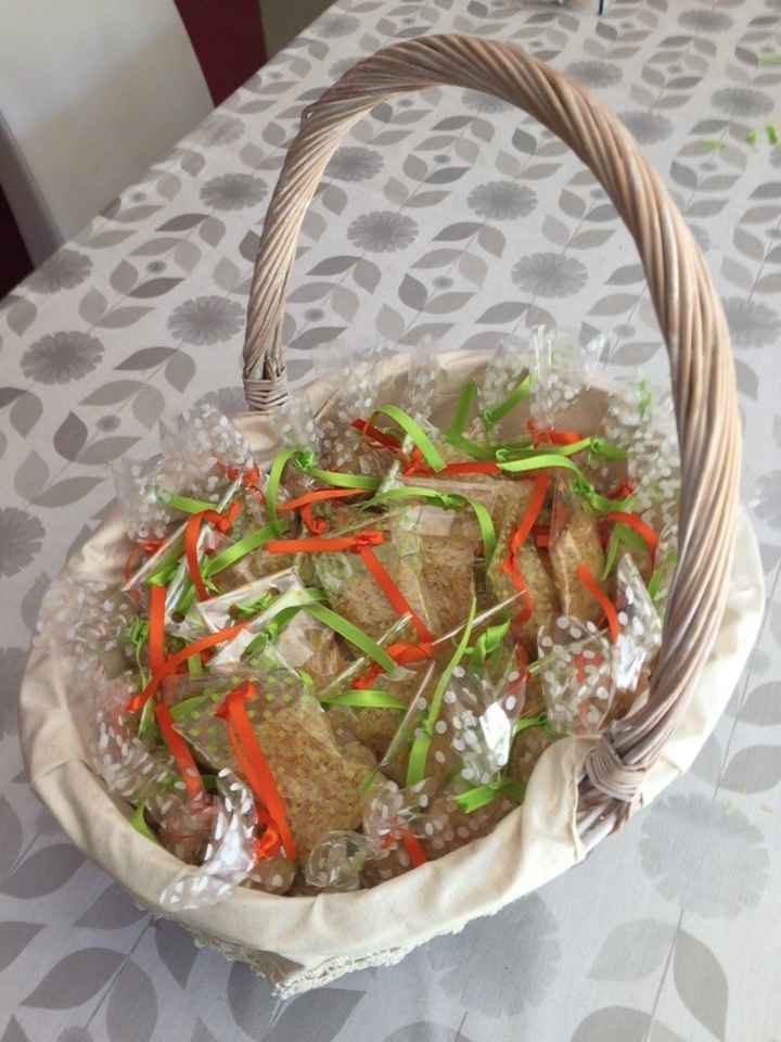 arroz para la ceremonia