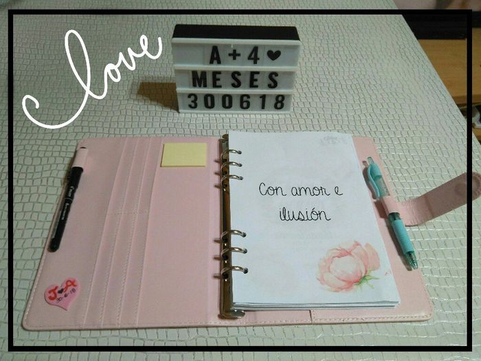Organizador o agenda de bodas. - 1