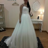 Vestido, zapatos, ramo, pendientes, colgante y pulsera - 3