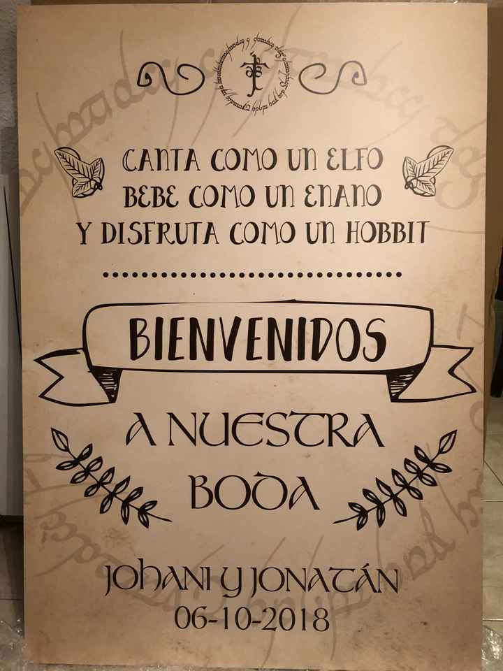 Cartel de Bienvenida temático - 1