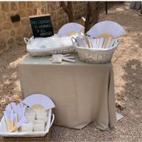 Donde colocar los abanicos para los invitados - 1