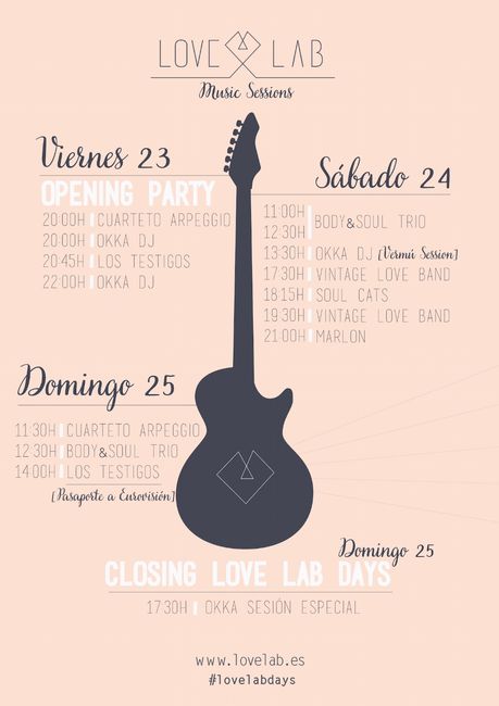 cartel música love lab days 