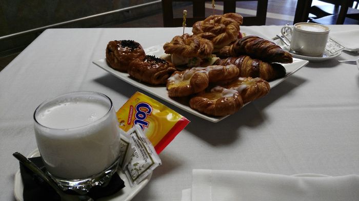 el desayuno al dia siguiente