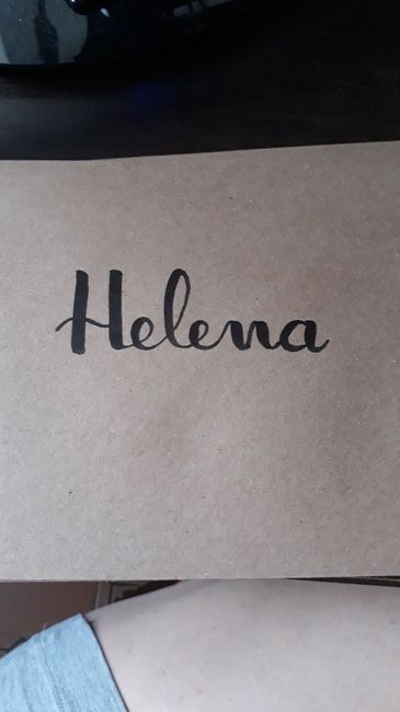 Mi lettering en los sobres de las invitaciones 2