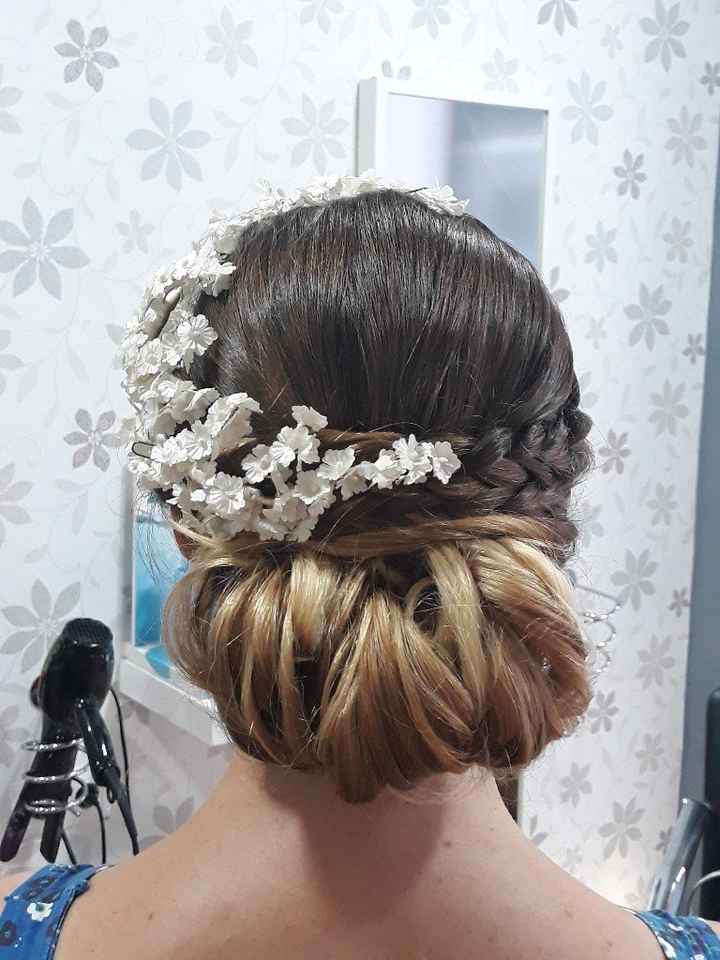 Prueba de peinado, enamorada 😍😍 - 1