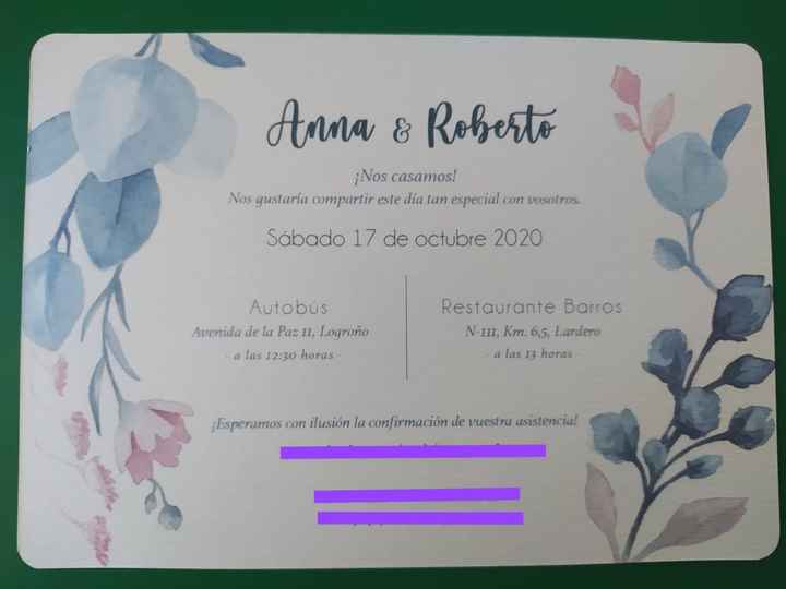 Estructura de una invitación de boda civil. - 1