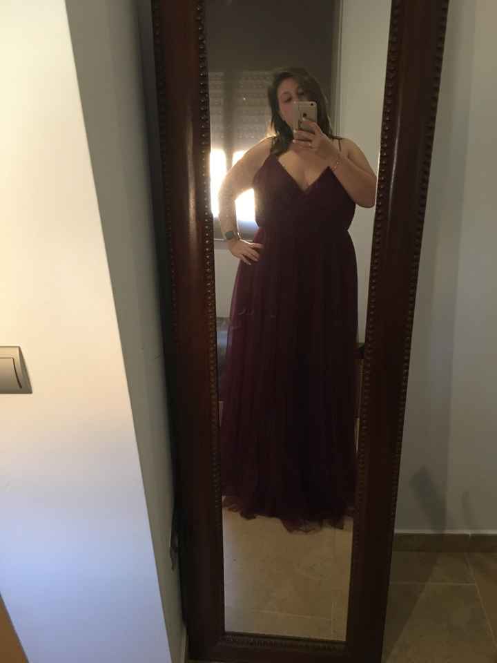 Vestido talla grande largo de fiesta - 2