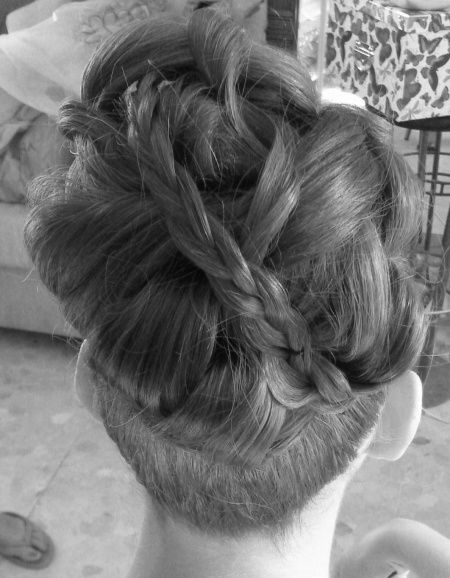 Moño con trenzas