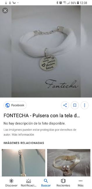 Pulsera tela vestido novia 5