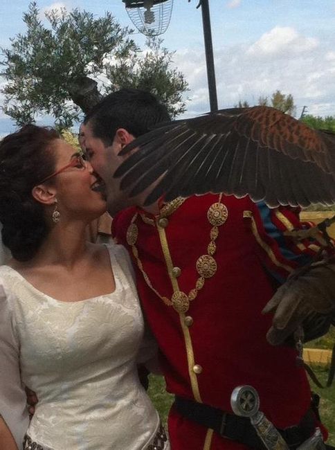 Con las aves rapaces