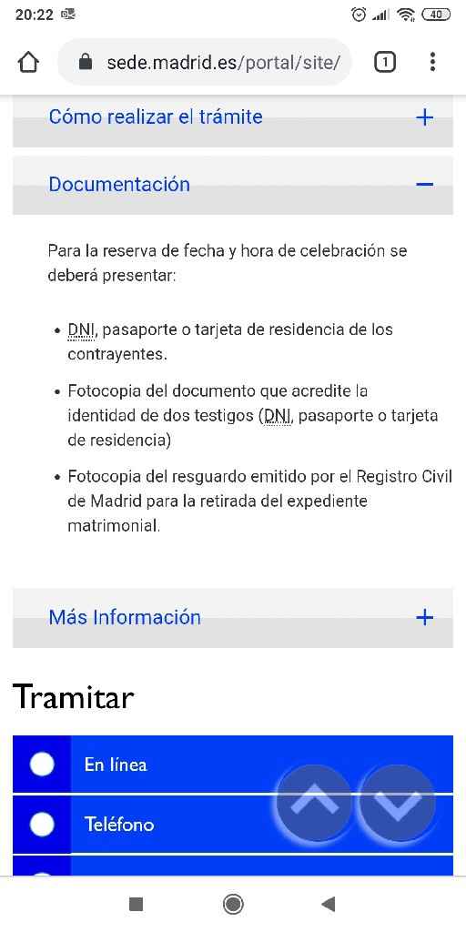 Trámites ceremonia civil - 1