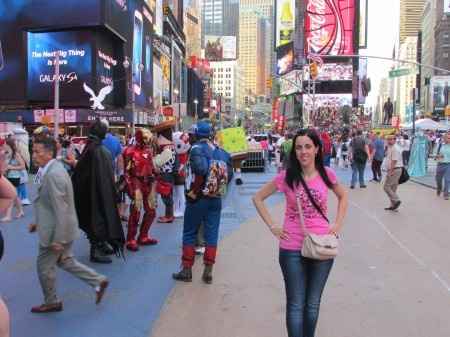 Times Square y sus heroes.