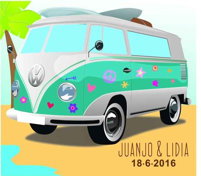 Photocall diy - volkswagen hippie - 1