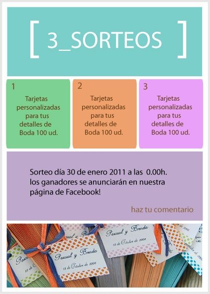 Sorteo 100 Tarjetas Detalles Gratis